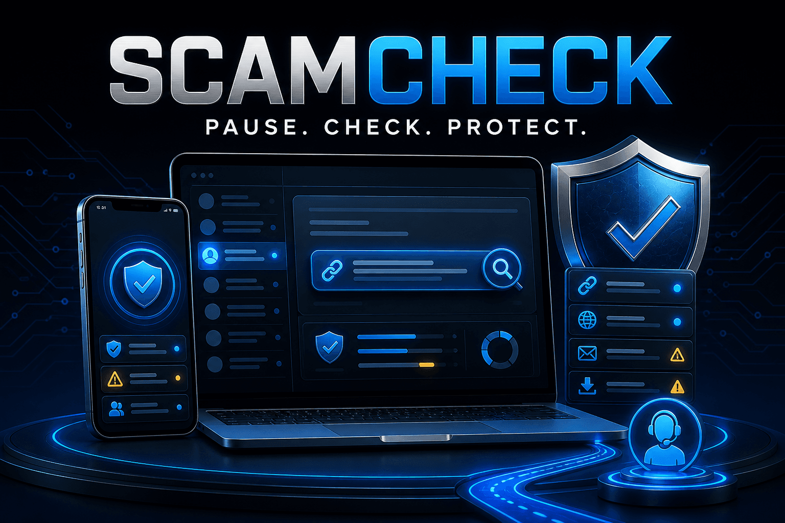 ScamCheck reviewing suspicious messages and links