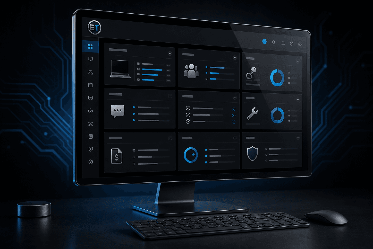 Small Business IT Portal for devices, employees, renewals, and support